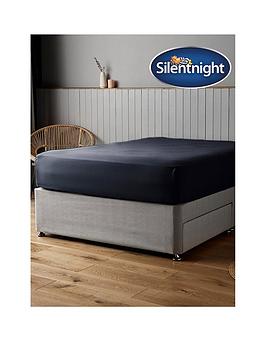 Silentnight Supersoft Plain Dye 28 Cm Fitted Sheet - Navy