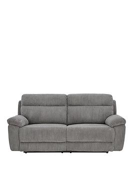 Baron Fabric 3 Seater Manual Recliner Sofa