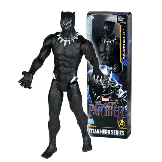 (#7:Black Panther) 12" Avengers Action Figures Toys Titan Hero Series Thanos Iron Spiderman Hulk Thor
