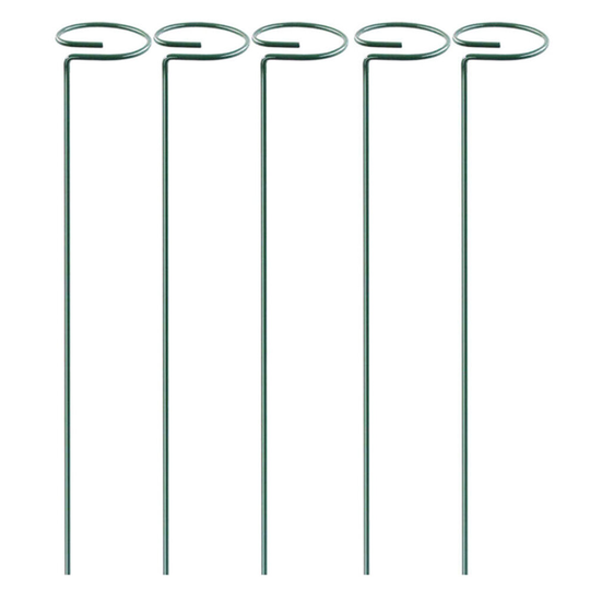 (5pcs, 25cm) 10/5Pcs Metal Plant Bow Stand Stake Strong Round Garden For Flower Support