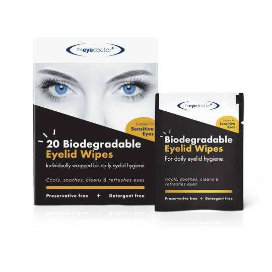 x80 Eye Doctor Biodegradable Eye Lid Wipes - LARGE Wipes - Dry eyes
