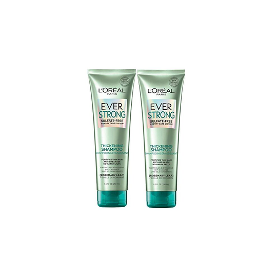 LOreal Paris Hair Care EverStrong Sulfate Free Thickening Shampoo, 2 Count
