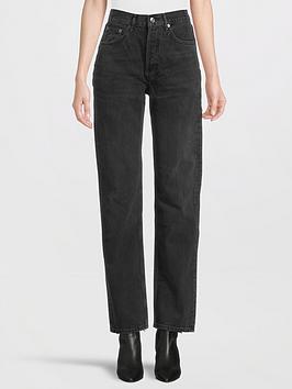 Agolde Lana Straight Leg Jeans - Black