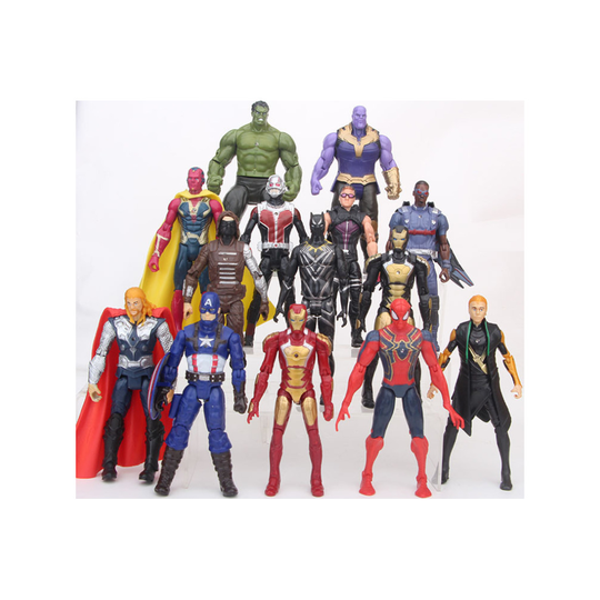 14PCS Avengers 3 Iron Spider-Man Venom Thanos Deadpool Thor Toy Figure