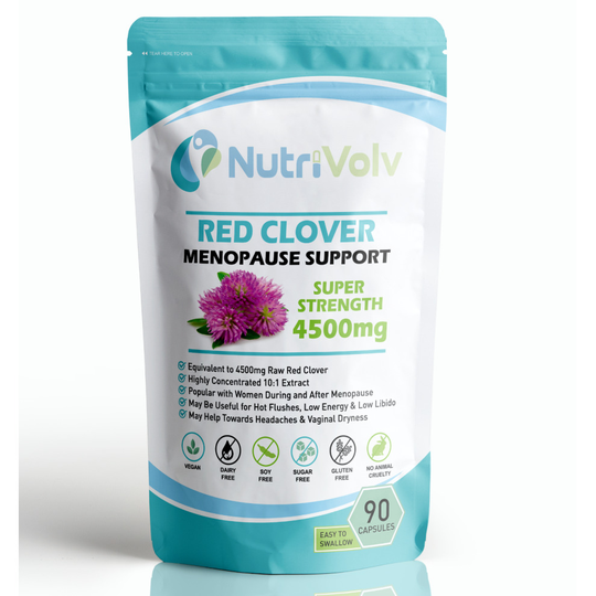 Red Clover 4500mg - 90 Capsules - Menopause Hot Flushes Support Hormone Balance HRT