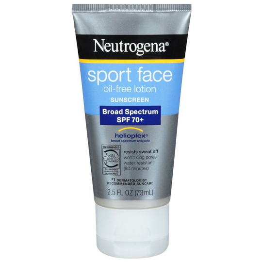Neutrogena Sport Face Oil-free Sunscreen, Spf 70+, 2.5 Fl Oz (73 Ml)