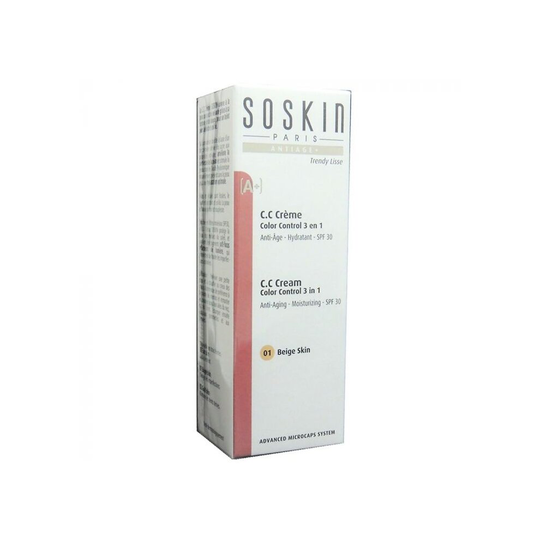 Soskin CC Cream Color Control 3 In 1 20ml
