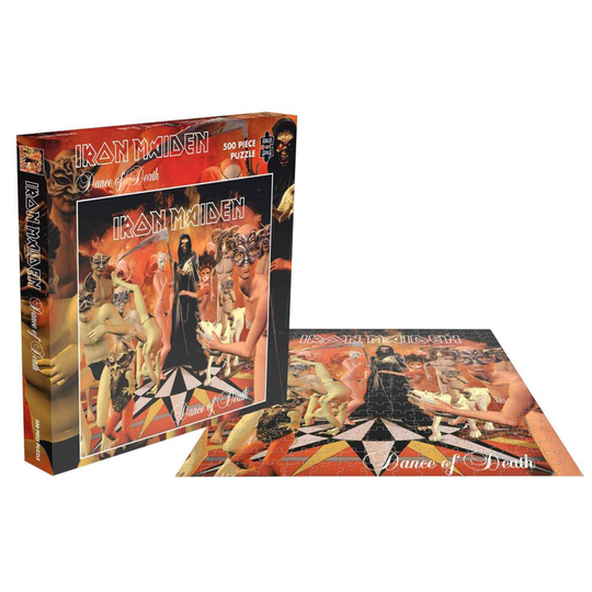 Iron Maiden Jigsaw Puzzle Dance Of Death Album Cover new Official Red 500 Piece