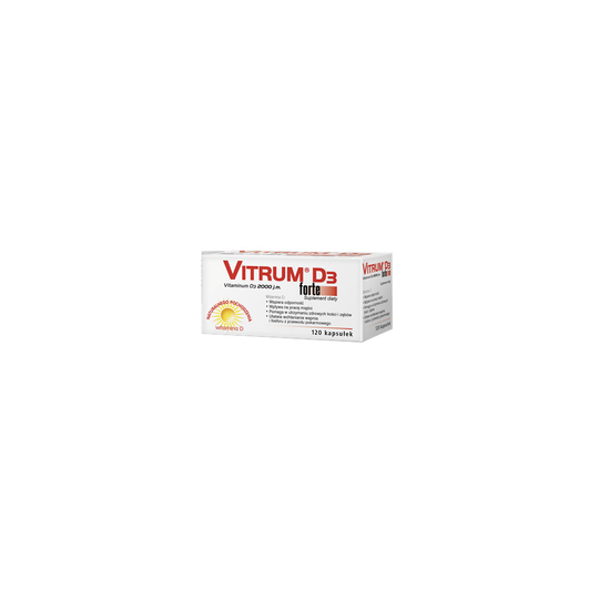 VITRUM D3 FORTE 2000 IU for vitamin D deficiency - 120capsules