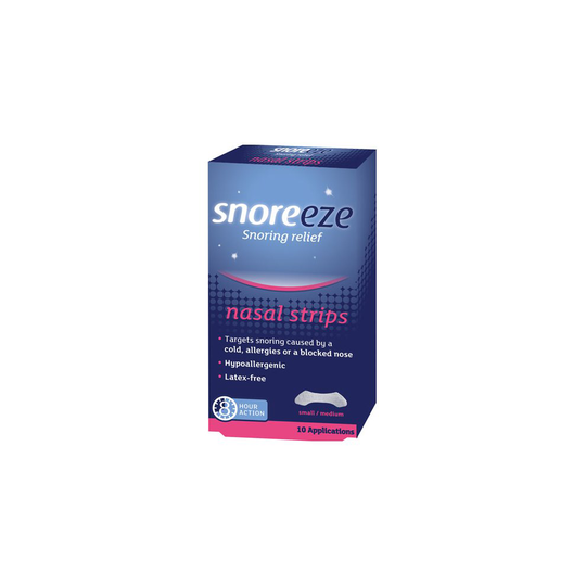 Snoreeze Snoring Relief Nasal Strips S/M 10s