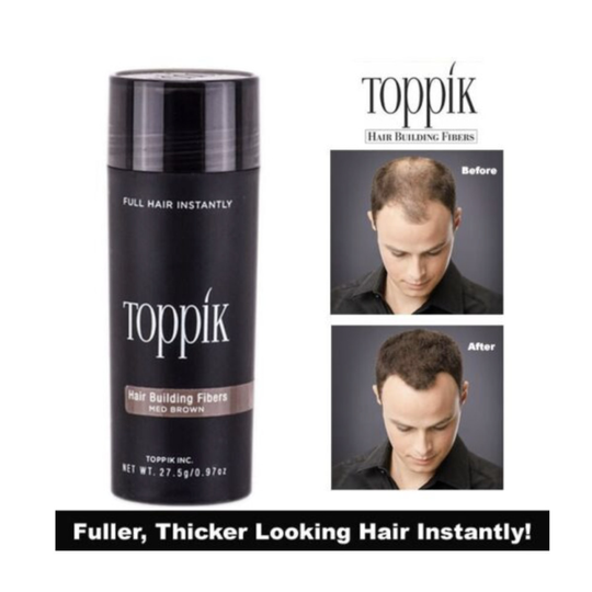 (Grey ) TOPPIK Hair Thickening Fibres | Instant Hair For Men & Women | All Colours 27.5g