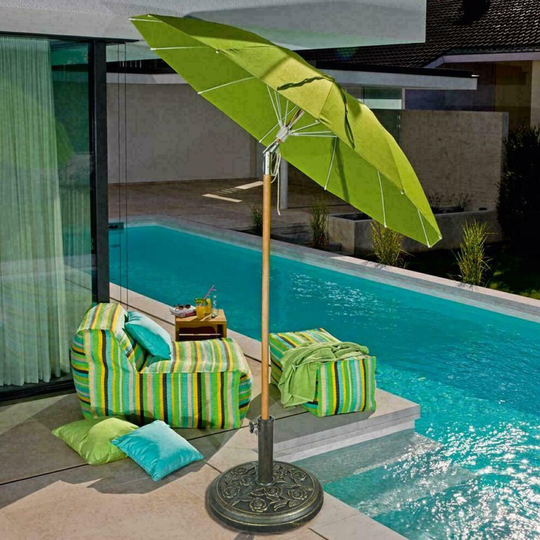 Garden Parasol Base Bronze Umbrella Stand Holder Cast Heavy Duty Iron