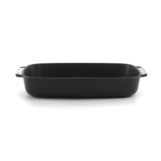 (38.5cm Enamelled Dish) Samuel Groves Black Enamelled Dishes Casserole Roasting Dishes