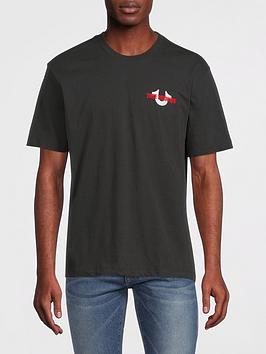 TRUE RELIGION Relaxed World Tour T-shirt - Black, Black, Size S, Men