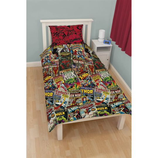 Marvel Comics Duvet Cover Marvel Bedding Iron Man Hulk Children's Bedding