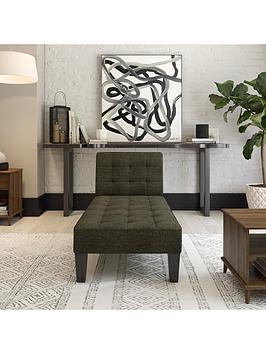 Queer Eye Qe Adalynn Linen Chaise Lounger - Grey