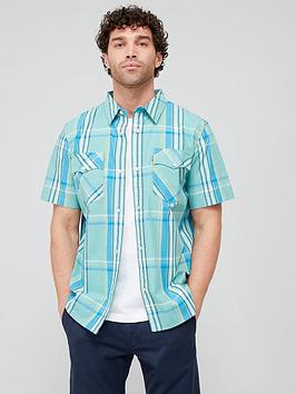 Levi's Short Sleeve Relaxed Fit Western Shirt - Multi, Multi, Size S, Men