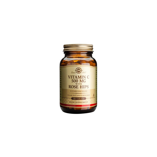 Solgar Vitamin C 500 mg with Rose Hips Tablets , 100