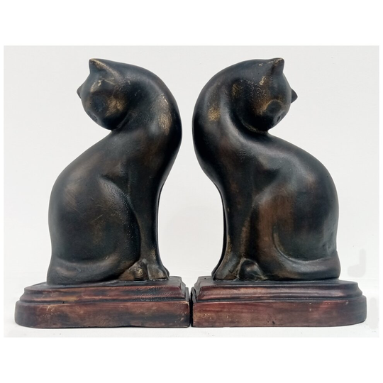Stylish Cat Bookends made from cast iron