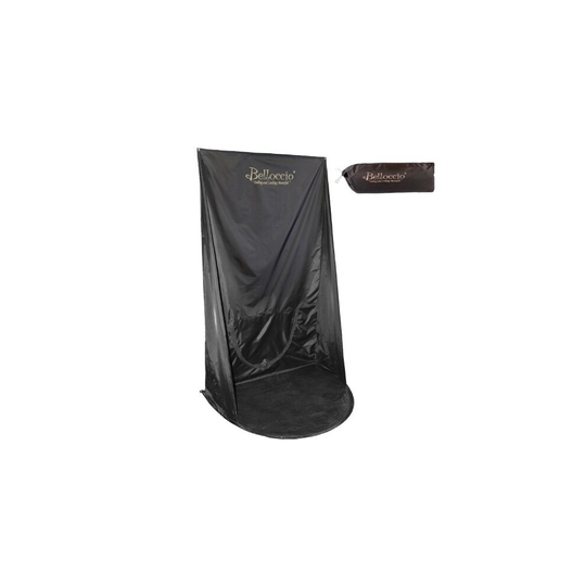 Belloccio Turbo-Tan Brand Black Professional Sunless Airbrush and Turbine Spray Tanning Wall Hanging Backdrop Tent with Nylon Carrying Bag