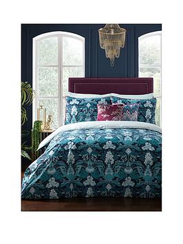 Laurence Llewelyn-Bowen Suburban Jungle Blue Duvet Cover Set