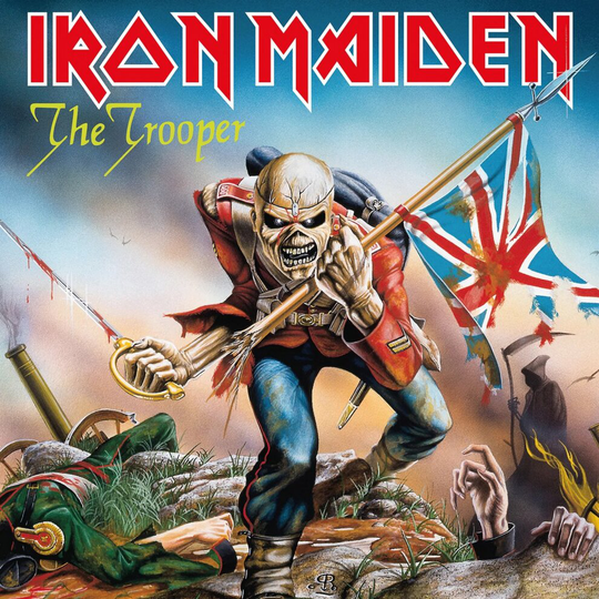 Iron Maiden Trooper Framed Canvas Print