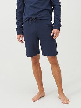 Tommy Hilfiger Authentic Side Tape Lounge Shorts - Navy, Navy, Size M, Men