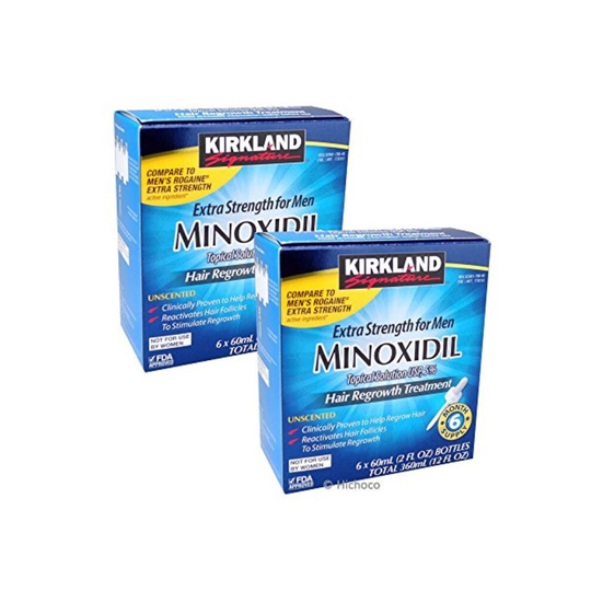 Kirkland Minoxidil 5% Extra Strength Men Hair Regrowth 12 Month 1 Year Supply