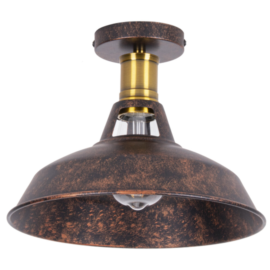 Vintage Retro Ceiling Light Metal Iron Ceiling Lamp Industrial Style Ceiling Light E27 Socket for Indoor Lighting Cafe Bedroom