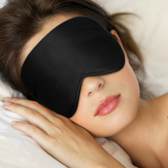 TechRise Skin-Friendly Pure Natural Silk and Pure Cotton Filled Sleeping Mask