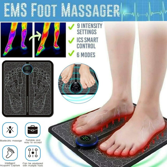 EMS Foot Massager Leg Reshaping Electric Deep Kneading Muscle Pain relax Machine