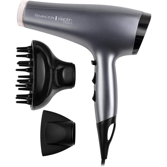 Remington Keratin Protect Ionic Hair Dryer, Infused with Keratin and Almond Oil for Healthy Looking Hair - AC8008