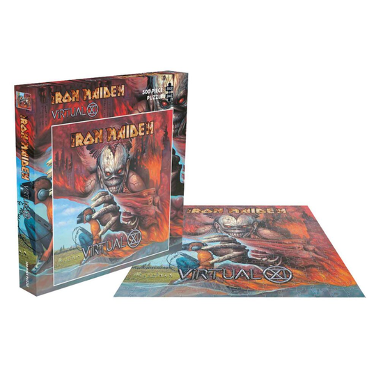 Iron Maiden Jigsaw Puzzle Virtual XI Album Cover new Official Red 500 Piece