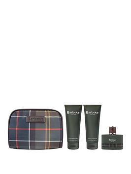 Barbour Him Eau De Parfum 50Ml, 200Ml Shower Gel With Toiletry Bag Essentials Set