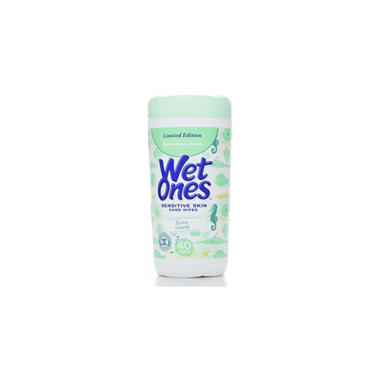 WET ONES Sensitive Skin Moist Wipes Extra Gentle 40 Each (Pack of 9)