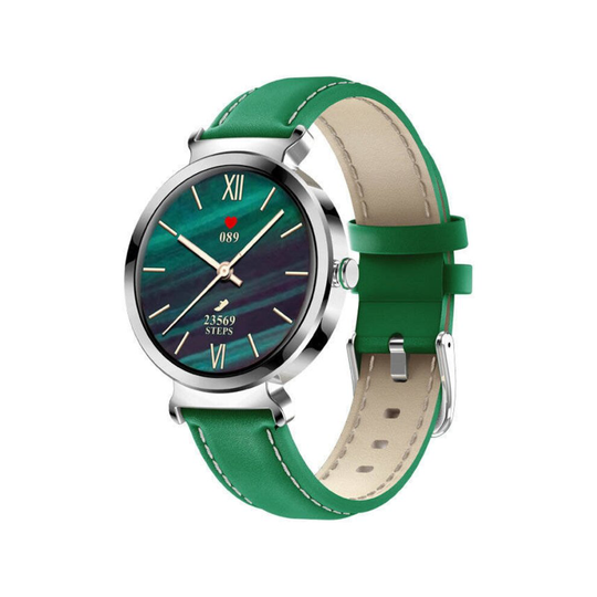 inless steel, IP68, waterproof, Smart Watch, fitness tracker with heart rate, sleep monitoring, calories, pedometer, activity tracker(Green)