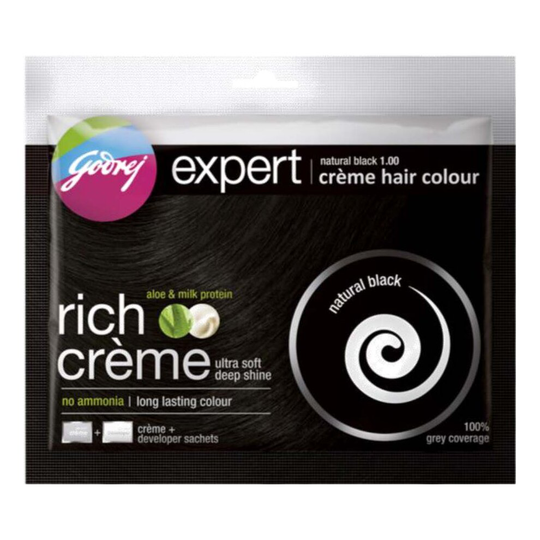 Godrej Expert Rich Creme Nastural Black 1.00 20gm sachets