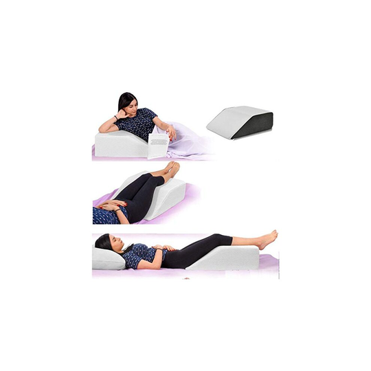 Large Leg Elevation Elevated Wedge Pillow Helps Sleeping Reading Resting Blood Circulation Post Surgery Back Hip Neck Knee Pain