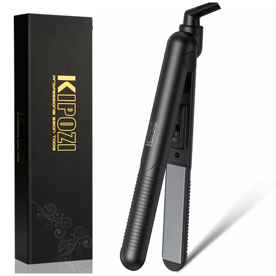 Mini KIPOZI Hair Straightener Iron Curler Professional Hair Anti Frizz