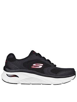 Skechers Arch Fit D'Lux Trainer - Black/Red