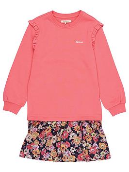 Barbour Girls Lyla Dress - Pink, Pink, Size 6-7 Years, Women