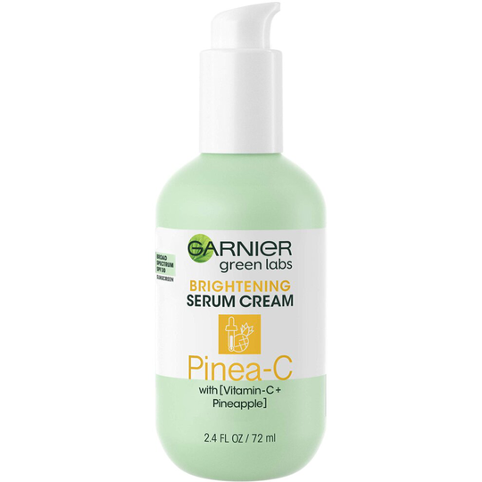 Garnier SkinActive Green Labs Pinea-C Brightening Serum Cream, 24H Moisture + Serum + SPF 30 with Vitamin C and Pineapple for Dull and Uneven Skin, 2.