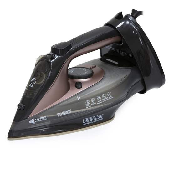 Tower T22008RG 2400W Cord/Cordless Iron, Rose Gold