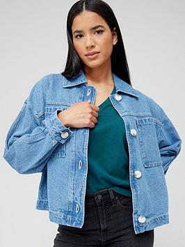 Levi's Cara Cotton Prep Denim Jacket - Where's My Coin Purse 2, Blue, Size S, Women
