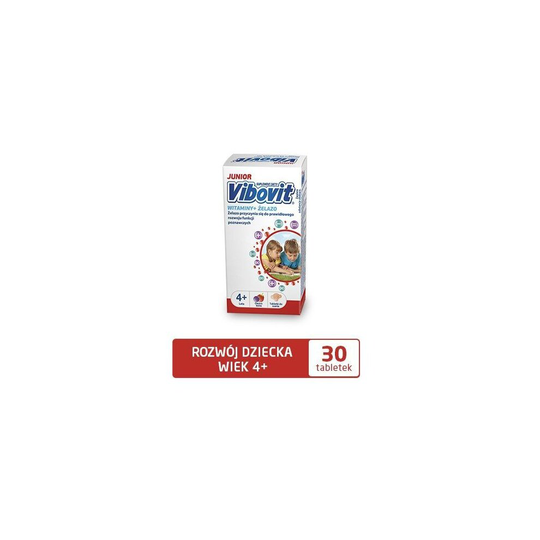 VIBOVIT JUNIOR WITAMINY + ŻELAZO 30 tabletek do ssania