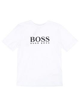 Boss Boys Classic Short Sleeve Logo T-Shirt - White