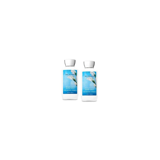 Bath and Body Works 2 Pack Sea Island Cotton Super Smooth Body Lotion 8 Oz