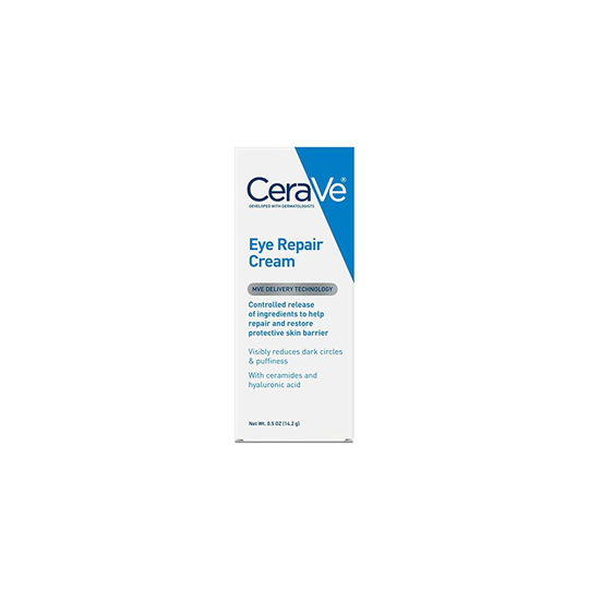 CeraVe Eye Repair Cream 0.5 oz for Dark Circles Under Eyes and Puffiness