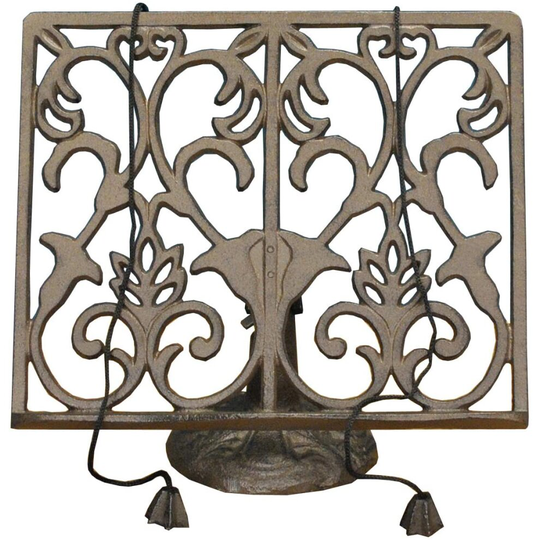 Cast Iron Floral Cookbook Stand