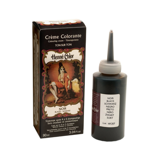 Black Henna Hair Colouring Cream 90ml Ammonia Free Henne Colour